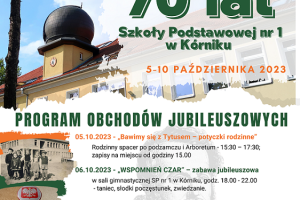 JUBLIEUSZ 70lecia plakat Zaproszenie-miniaturka