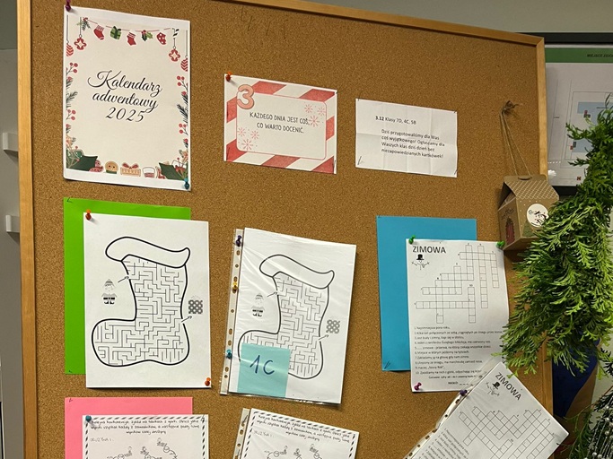 Kalendarz Adwentowy w naszej szkole!