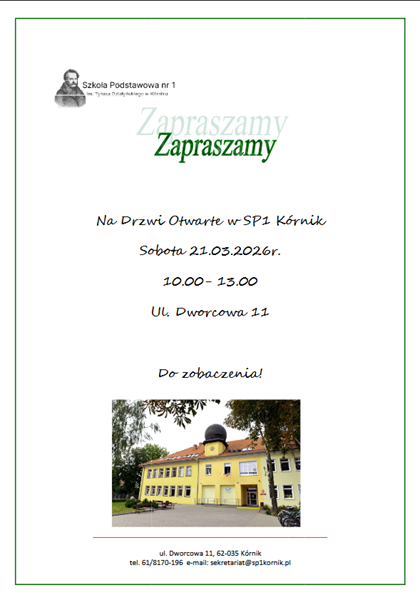 Na Drzwi Otwarte w SP1 Kórni